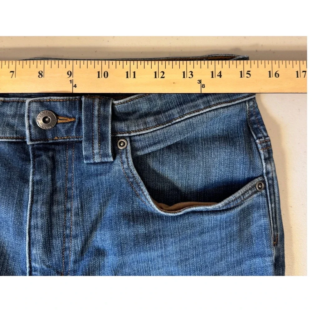 Duluth Trading Co Ballroom Double Flex Jeans Men 30x30‎ Slim Fit Blue Denim